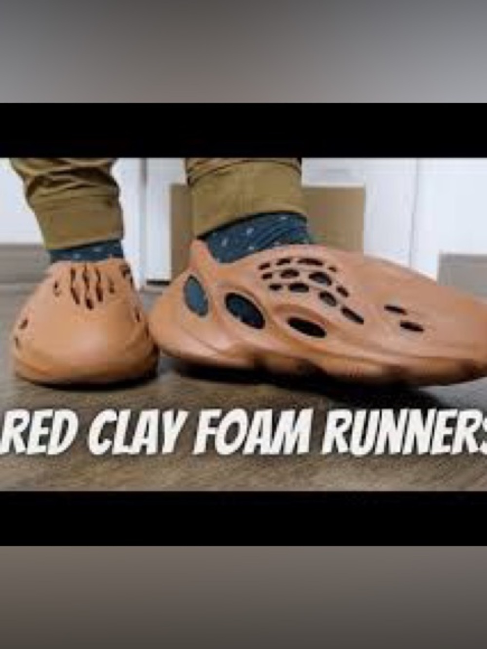 adidas Yeezy Foam Runner Slip-On Shoe in Clay Red